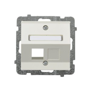 Sonata Ecru Obudowa Gniazda Pojedynczego Typu Keystone Skośna Gpk-1Rs/P/27
