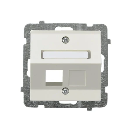 Sonata Ecru Obudowa Gniazda Pojedynczego Typu Keystone Skośna Gpk-1Rs/P/27