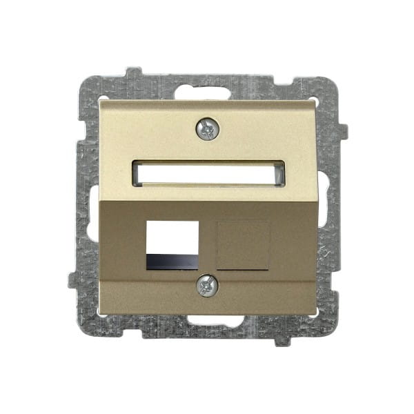 Sonata Szampański Złoty Obudowa Gniazda Pojedynczego Typu Keystone Skośna Gpk-1Rs/P/39