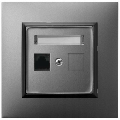 GNIAZDO INTERNETOWE RJ45 SZARY ARIA OSPEL