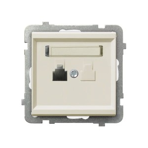 Sonata Ecru Gniazdo Telefoniczne Pojedyncze Gpt-1R/M/27