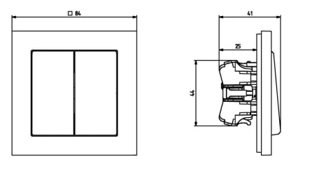 Sonata Ecru Łącznik Podwójny Schodowy Łp-10R/M/27