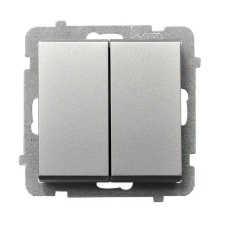 Sonata Srebro Mat Łącznik Podwójny Schodowy Łp-10R/M/38