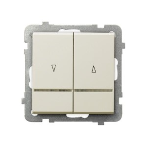 Sonata Ecru Łącznik Żaluzjowy Z Podświetleniem Pomarańczowym Z Blokadą Mechaniczną Łp-7Rbs/M/27