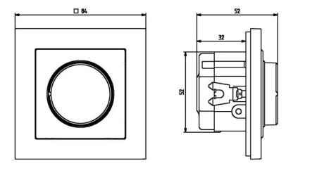 Sonata Czarny Metalik Ściemniacz Przyciskowo-Obrotowy Przystosowany Do Obciążenia Żarowego I Halogenowego Łp-8R/M/33