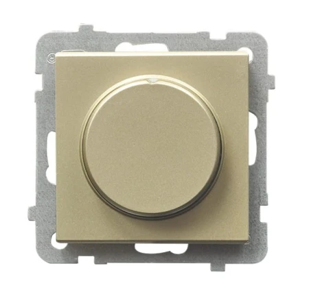 Sonata Szampański Złoty Ściemniacz Przyciskowo-Obrotowy Przystosowany Do Obciążenia Żarowego I Halogenowego Łp-8R/M/39