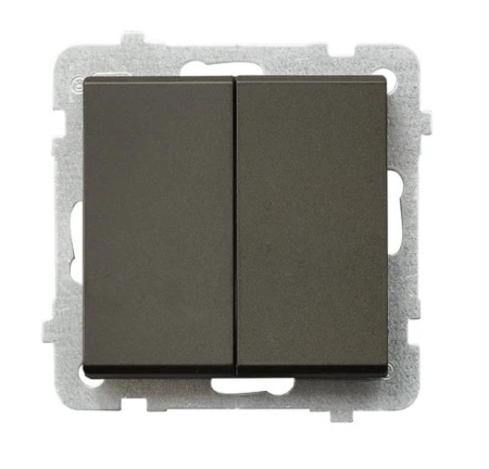 Sonata Czekoladowy Metalik Łącznik Schodowy + Jednobiegunowy Łp-9R/M/40