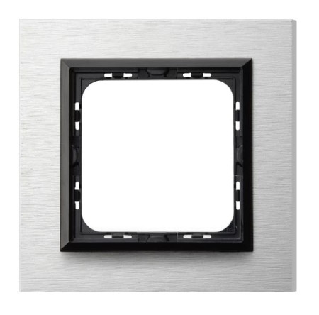 Sonata Szczotkowane Aluminium Ramka Pojedyncza R-1Rac/62/25