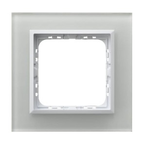 Sonata Białe Szkło Ramka Pojedyncza R-1Rgc/31/00