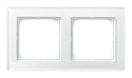 Sonata Białe Szkło Ramka Podwójna R-2Rg/31