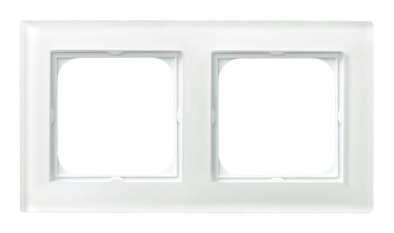 Sonata Białe Szkło Ramka Podwójna R-2Rg/31