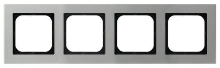 Sonata Aluminium Ramka Poczwórna Aluminium R-4Ra/35