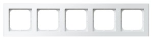 Sonata Biały Ramka Pięciokrotna R-5R/00