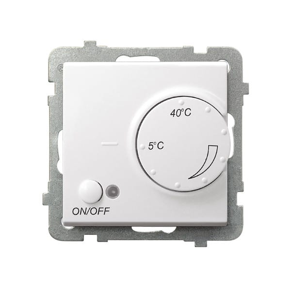 Sonata Biały Regulator Temperatury Z Czujnikiem Napowietrznym Rtp-1Rn/M/00