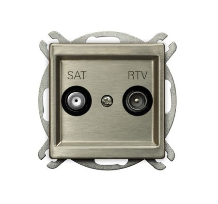 Sonata Nowe Srebro Gniazdo Rtv-Sat Końcowe Gpa-Rms/M/44