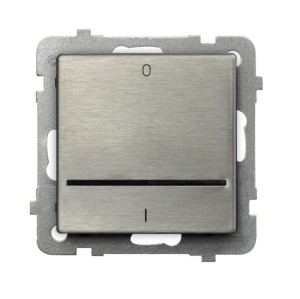 Sonata Stal Inox Łącznik Dwubiegunowy Z Podświetleniem Niebieskim Łp-11Rms/M/37
