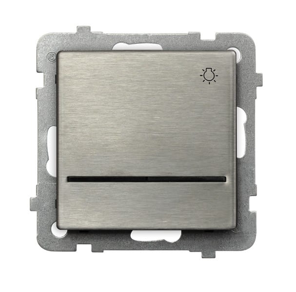 Sonata Stal Inox Łącznik Zwierny "Światło" Z Podświetleniem Niebieskim Łp-5Rms/M/37