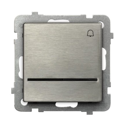 Sonata Stal Inox Łącznik Zwierny "Dzwonek" Z Podświetleniem Niebieskim Łp-6Rms/M/37