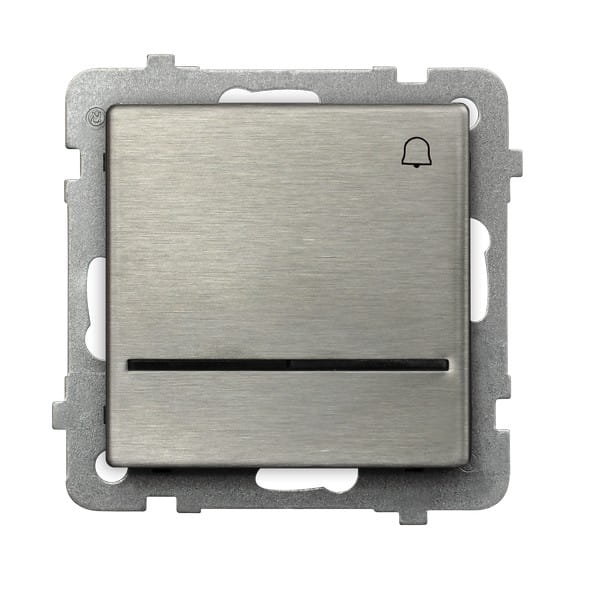 Sonata Stal Inox Łącznik Zwierny "Dzwonek" Z Podświetleniem Niebieskim Łp-6Rms/M/37