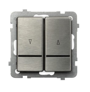 Sonata Stal Inox Łącznik Żaluzjowy Z Podświetleniem Niebieskim Z Blokadą Mechaniczną Łp-7Rmbs/M/37