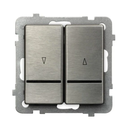 Sonata Stal Inox Łącznik Żaluzjowy Z Podświetleniem Niebieskim Z Blokadą Mechaniczną Łp-7Rmbs/M/37