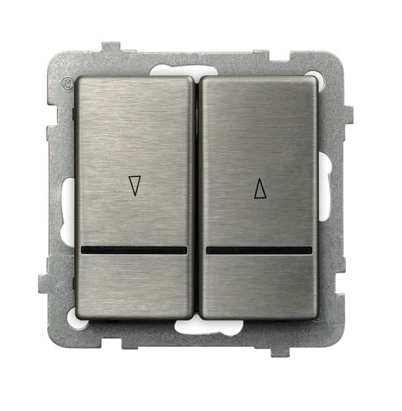 Sonata Stal Inox Łącznik Żaluzjowy Z Podświetleniem Niebieskim Z Blokadą Mechaniczną Łp-7Rmbs/M/37