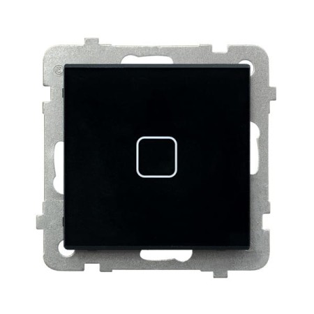 Sonata Touch Czarne Szkło Łącznik Dotykowy Schodowy/Krzyżowy Z Podświetleniem Łpd-25Rs/M/32
