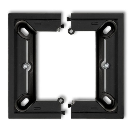 Deco, Mini Puszka Natynkowa Pojedyncza, Składana Deco I Mini Czarny Mat 12Dpu-1