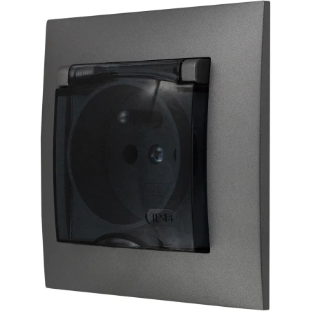 Gniazdo Hermetyczne Łazienkowe Ospel Aria Szary