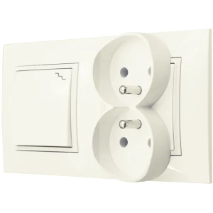 Gniazda Z Włącznikiem Schodowym Ospel Aria Ecru