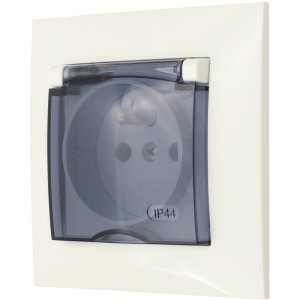 Gniazdo Hermetyczne Łazienkowe Ospel Aria Ecru