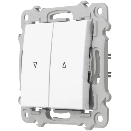 Ospel Szafir Włącznik Żaluzjowy Z Blokadą Mechaniczną Biały