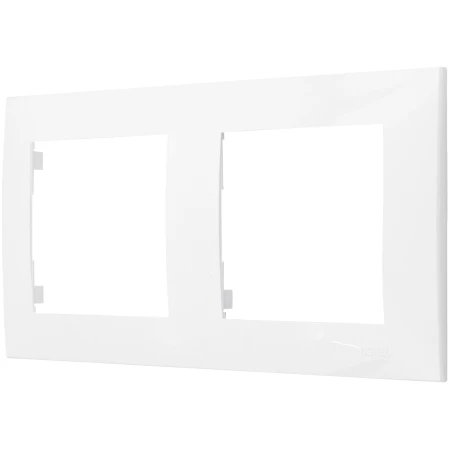 Ospel Szafir Ramka Podwójna Biały