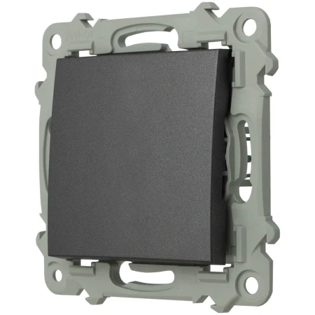 Ospel Szafir Włącznik Jednobiegunowy Szary Mat