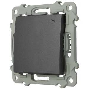 Ospel Szafir Włącznik Schodowy Pojedynczy Szary Mat