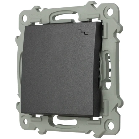 Ospel Szafir Włącznik Schodowy Pojedynczy Szary Mat