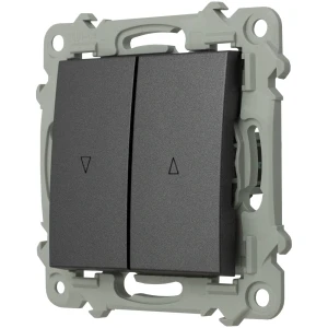 Ospel Szafir Włącznik Żaluzjowy Zwierny Szary Mat