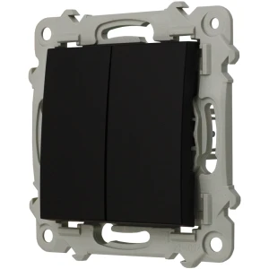 Ospel Szafir Łącznik Podwójny Zwierny Czarny Metalik