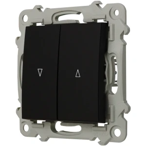 Ospel Szafir Łącznik Żaluzjowy Z Blokadą Mechaniczną Czarny Metalik