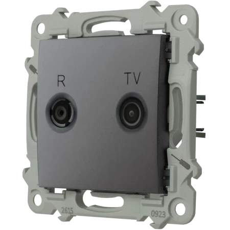 Ospel Szafir Gniazdo Rtv Zakończeniowe 10-Db Szary Mat