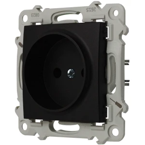 Ospel Szafir Gniazdo Pojedyncze Z Przesłonami Torów Czarny Metalik