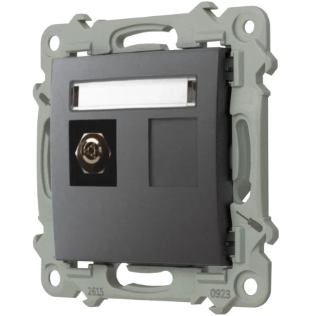 Ospel Szafir Gniazdo Ekwipotencjalne Pojedyncze Szary Mat