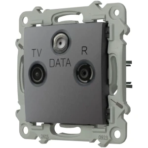 Ospel Szafir Gniazdo Rtv-Data Szary Mat