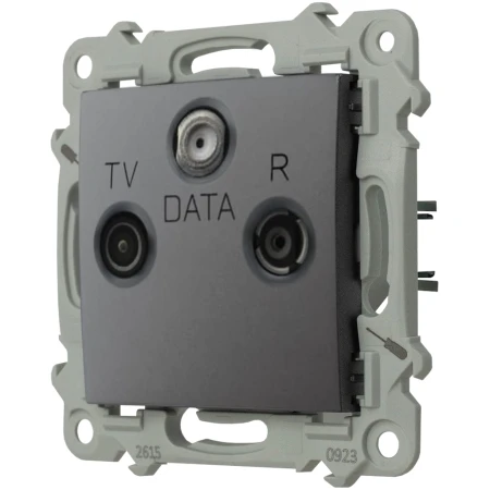 Ospel Szafir Gniazdo Rtv-Data Szary Mat