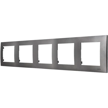Ospel Szafir Ramka Pięciokrotna Szary Mat