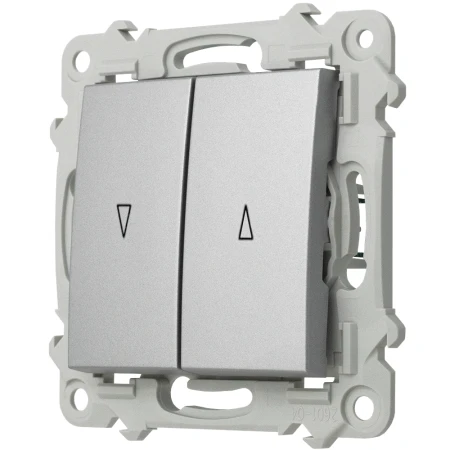 Ospel Szafir Włącznik Żaluzjowy Z Blokadą Mechaniczną Kolor Srebrny