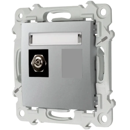 Ospel Szafir Gniazdo Ekwipotencjalne Pojedyncze Kolor Srebrny