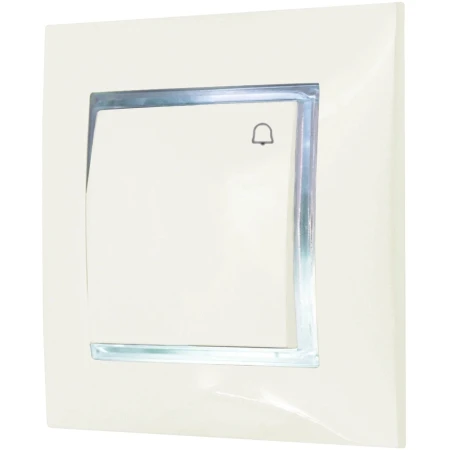 Włącznik Dzwonkowy Ospel Aria Ecru Z Podświetleniem Białym