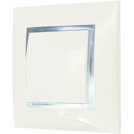 Włącznik Pojedynczy Ospel Aria Ecru Z Podświetleniem Białym