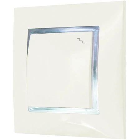 Włącznik Schodowy Ospel Aria Ecru Z Podświetleniem Białym